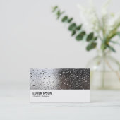 Hi-Phi - Regen auf einem Fenster Visitenkarte (Stehend Vorderseite)