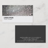 Hi-Phi - Wassertropfen auf Glas 02 Visitenkarte (Vorne/Hinten)