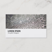 Hi-Phi - Wassertropfen auf Glas 02 Visitenkarte (Vorderseite)