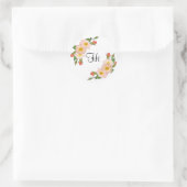 Hi Pink Roses Floral Runder Aufkleber (Tasche)