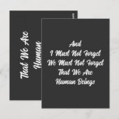 Hi Ren Human Beings Postkarte (Vorne/Hinten)