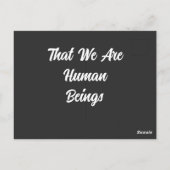 Hi Ren Human Beings Postkarte (Rückseite)
