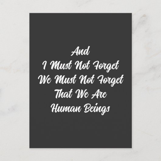 Hi Ren Human Beings Postkarte (Vorderseite)