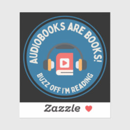 Hi Res Audiobook Lover Laptop Sticker Square
