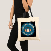 Hi Res Audiobook Lover Tote Bag Dark Tragetasche (Vorderseite (Produkt))