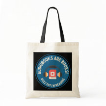 Hi Res Audiobook Lover Tote Bag Dark