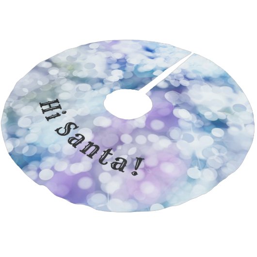 Hi Santa - Weihnachtsbaumrock Polyester Weihnachtsbaumdecke (Schrägansicht)