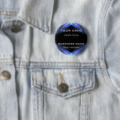 Hi Tec Futuristic Business Name Tag Button (Beispiel)