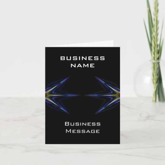 Hi Tech Business Note Card Karte (Vorderseite)
