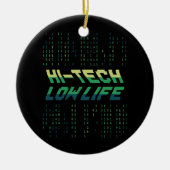 Hi-Tech-Datenbank für binäre Coding-Engineers mit Keramik Ornament (Vorne)