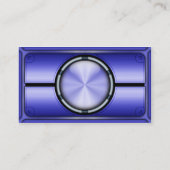 Hi Tech Imitats Metallic Card Version 1 mit Foto Visitenkarte (Rückseite)