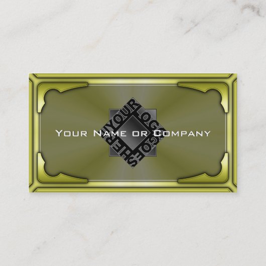 Hi Tech Imitats Metallic Card Version 3 mit Logo Visitenkarte (Rückseite)