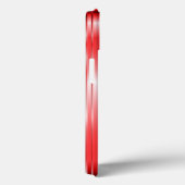 Hi Tech Metallic Red Stripes Design Case-Mate iPhone Hülle (Rückseite / Rechts)