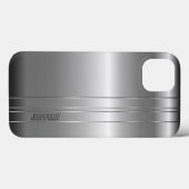 Hi Tech Metallic Silver Stripes 2 Design Case Mate (Rückseite (Horizontal))