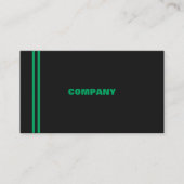 Hi-Tech-Minze, grüne, sportliche Visitenkarte (Vorderseite)