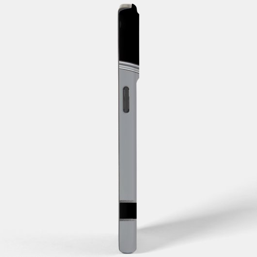 Hi Tech Silver Metallic Monogram Design Case-Mate iPhone Hülle (Rückseite / Rechts)