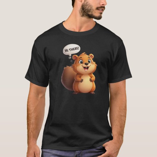 Hi There Beaver T-Shirt (Vorderseite)
