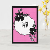 Hi There! – Bright Floral Hello Card Karte (Gelbe Blume)