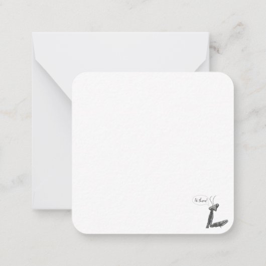 Hi there! Praying Mantis Mitteilungskarte (Rückseite)