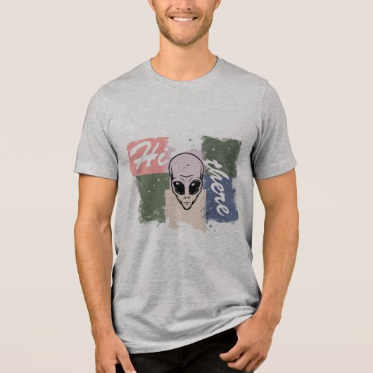  “Hi there” Tri-Blend Shirt (Vorderseite)
