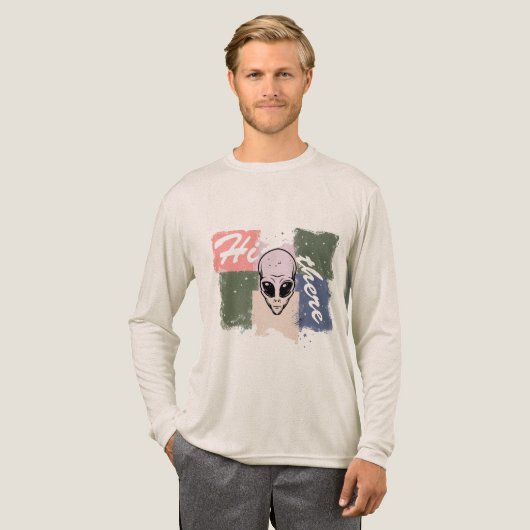 “Hi there” Tri-Blend Shirt (Volle Vorderseite)