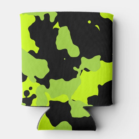 Hi-Visibility Neon Green Dosenkühler (Rückseite)