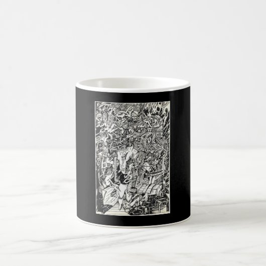"Hi!" von Brian Benson Morphing Tasse (Mittel)