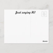 Hi von der NYC Postkarte! Postkarte (Rückseite)