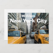 Hi von New York City Postcard Postkarte (Vorne/Hinten)