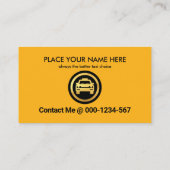 HI Yellow Taxi Visitenkarte (Rückseite)