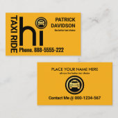 HI Yellow Taxi Visitenkarte (Vorne/Hinten)
