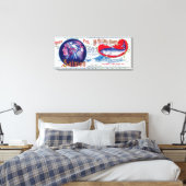 Hi-Yu-Cheflachs kann Label Leinwanddruck (Insitu (Schlafzimmer))