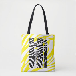 "Hi" Zebra Black/White Stripes YELLOW SOMMER 2025 Tasche