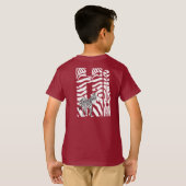 "Hi" Zebra Schwarz/Weiß Streifen Abstrakt trendy T-Shirt (Schwarz voll)