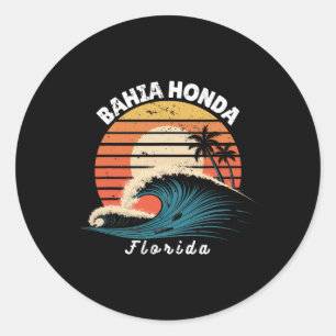Hia Honda State Park Florida Frauen Männer Surfen Runder Aufkleber