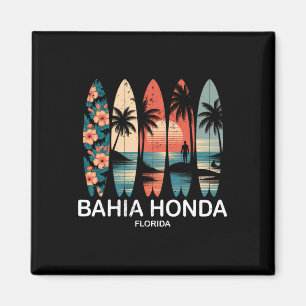Hia Honda State Park Florida Surfbrett Surfen Retr Magnet