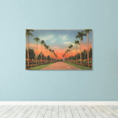 Hialeah, Florida - Miami Jockey Club Driveway Leinwanddruck (Insitu (Holzboden))