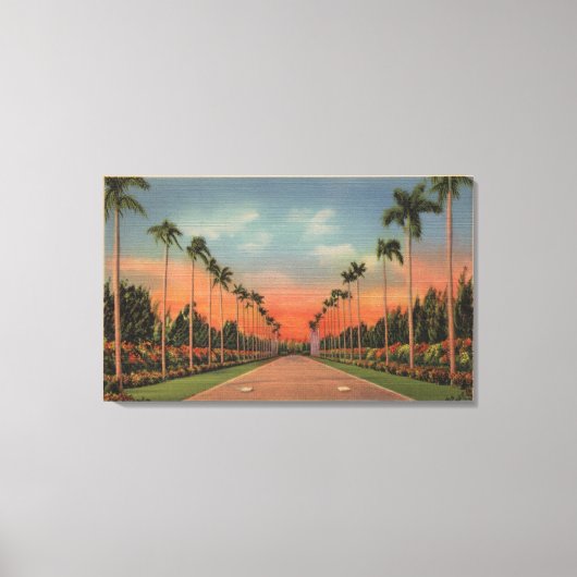 Hialeah, Florida - Miami Jockey Club Driveway Leinwanddruck (Vorderseite)