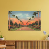 Hialeah, Florida - Miami Jockey Club Driveway Leinwanddruck (Insitu (Wohnzimmer))