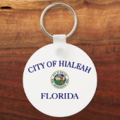 Hialeah (Florida) Schlüsselanhänger der Stadtflagg (Vorderseite)