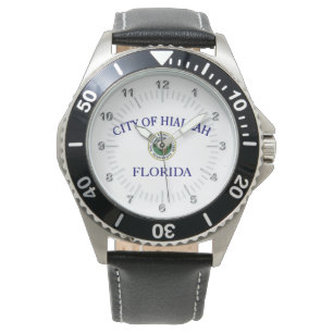 Hialeah (Florida) Stadtflagge Watch Armbanduhr