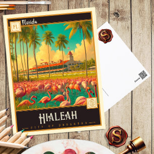 Hialeah, Florida Vintage Ansichtskarte Postkarte