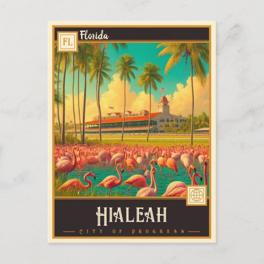 Hialeah, Florida | Vintage Postkarte (Vorderseite)