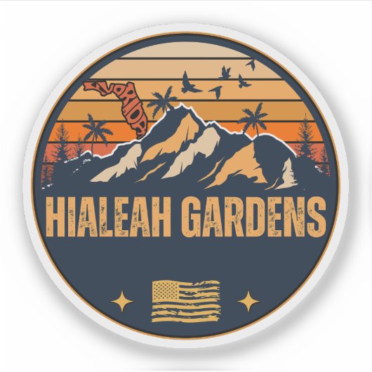 Hialeah Gardens, Florida Aufkleber (Vorderseite)