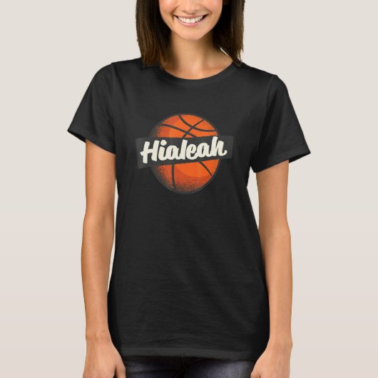 Hialeah Hometown Basketball Player Sports T-Shirt (Vorderseite)