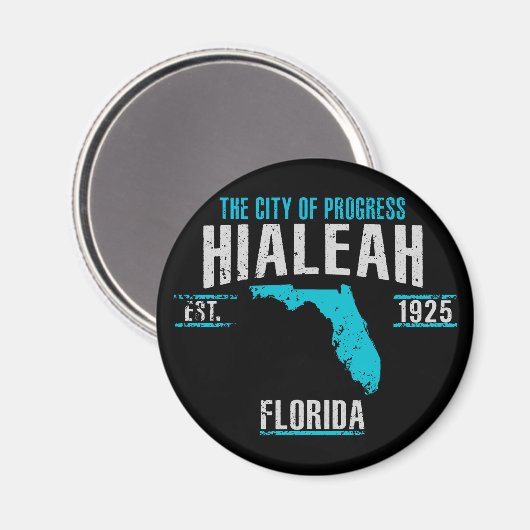 Hialeah Magnet (Vorderseite/Rückseite)