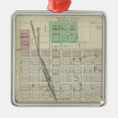 Hiawatha, Everest, Morrill und Baker, Kansas Silbernes Ornament (Vorne)