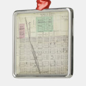 Hiawatha, Everest, Morrill und Baker, Kansas Silbernes Ornament (Links)