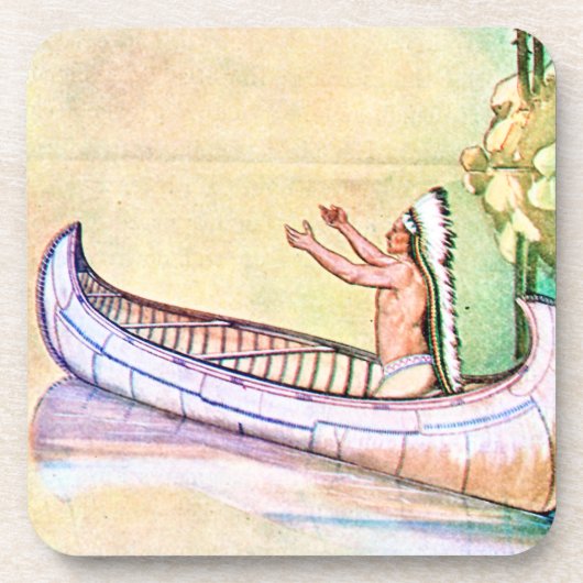 Hiawatha Magic Canoe Getränkeuntersetzer (Vorderseite)
