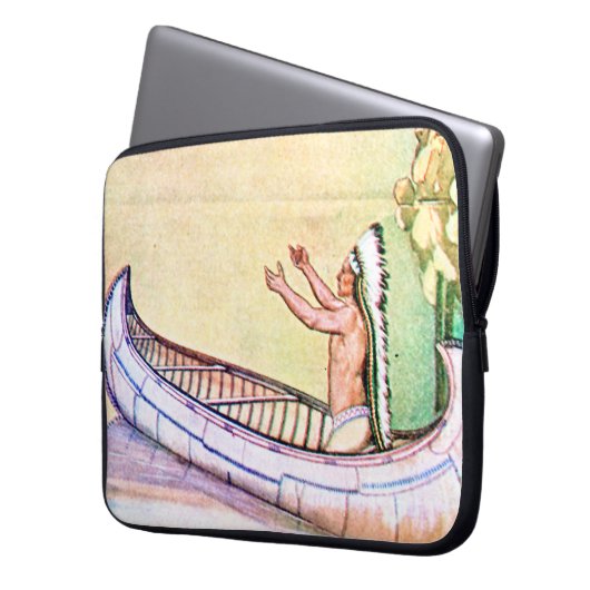 Hiawatha Magic Canoe Laptopschutzhülle (Vorderseite Links)